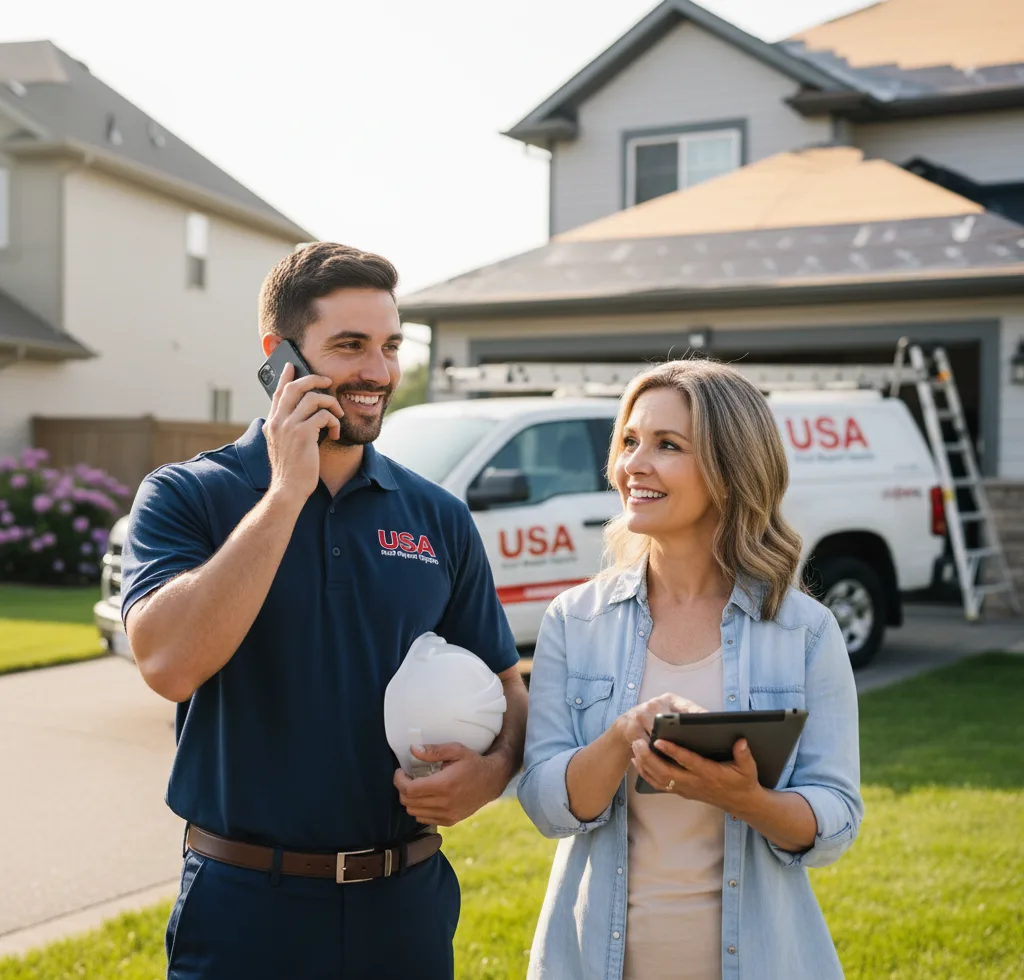USA Roof Repair Experts customer support in Baskerville